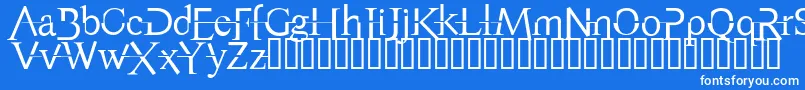 AppendixNormal Font – White Fonts on Blue Background