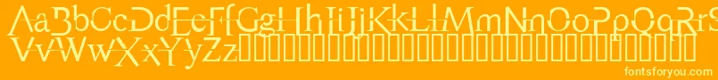 AppendixNormal Font – Yellow Fonts on Orange Background
