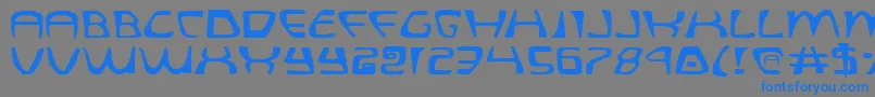 QuatlExpanded Font – Blue Fonts on Gray Background