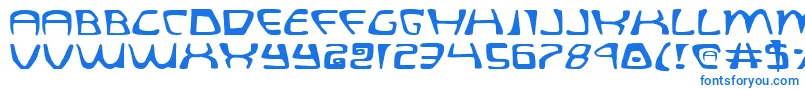 QuatlExpanded Font – Blue Fonts on White Background