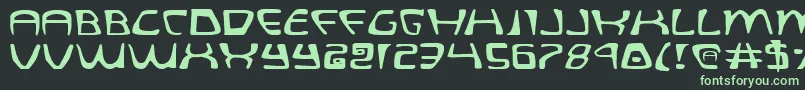 QuatlExpanded Font – Green Fonts on Black Background