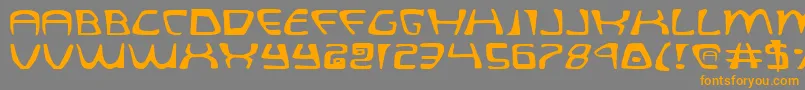 QuatlExpanded Font – Orange Fonts on Gray Background
