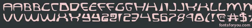 QuatlExpanded Font – Pink Fonts on Black Background