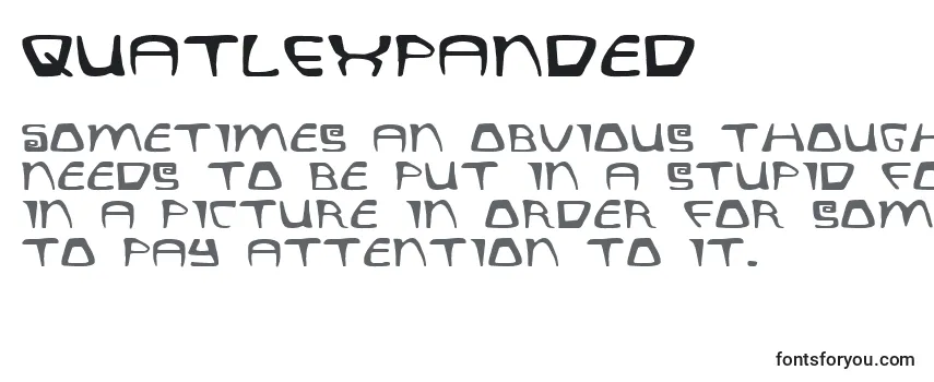 QuatlExpanded Font