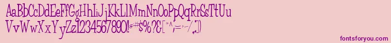 Fairchild85RegularTtcon Font – Purple Fonts on Pink Background