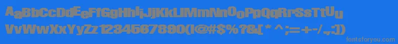 Шрифт Babymaker35Bold – серые шрифты на синем фоне