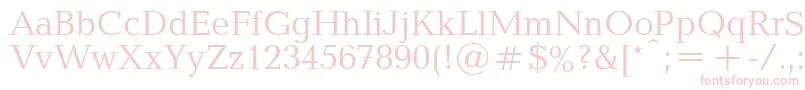 BalticaPlain.001.001 Font – Pink Fonts on White Background