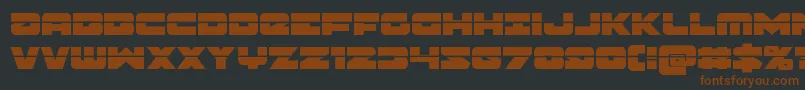Weitere Informationen zur Banjinlaser-Schriftart Banjinlaser-Schriftart – Braune Schriften auf schwarzem Hintergrund