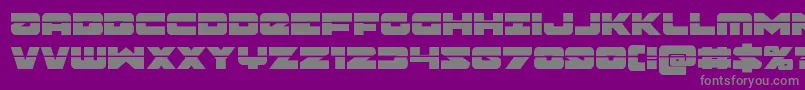 Banjinlaser Font – Gray Fonts on Purple Background