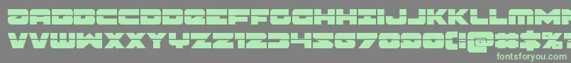 Banjinlaser-Schriftart – Grüne Schriften auf grauem Hintergrund