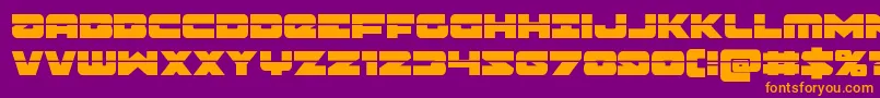 Banjinlaser Font – Orange Fonts on Purple Background