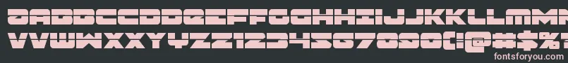 Banjinlaser Font – Pink Fonts on Black Background