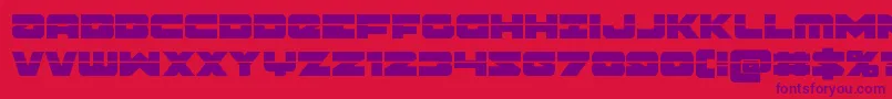 Banjinlaser Font – Purple Fonts on Red Background