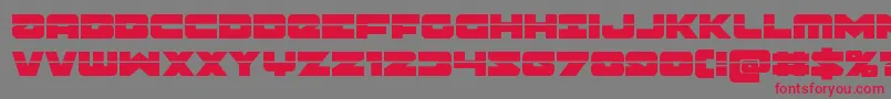 Шрифт Banjinlaser – красные шрифты на сером фоне