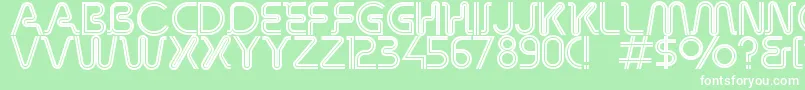 Overdriveinline Font – White Fonts on Green Background