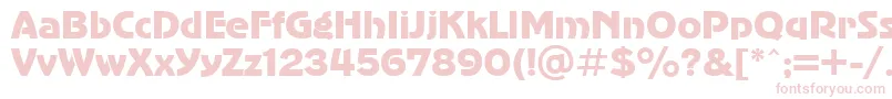 UkAdvergothic Font – Pink Fonts on White Background