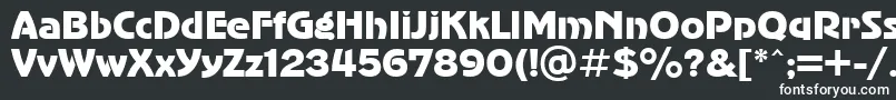 Шрифт UkAdvergothic – белые шрифты