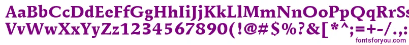 MendozaRomanItcBold-fontti – violetit fontit
