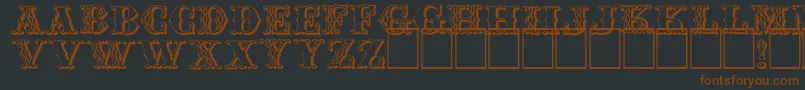 fuente Chipperb – Fuentes Marrones Sobre Fondo Negro