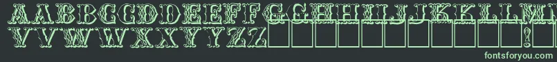 Chipperb Font – Green Fonts on Black Background