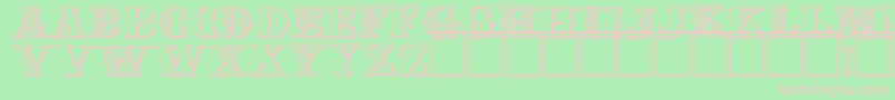 Chipperb Font – Pink Fonts on Green Background