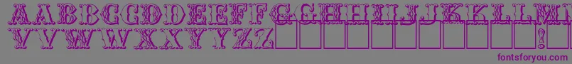 Chipperb Font – Purple Fonts on Gray Background