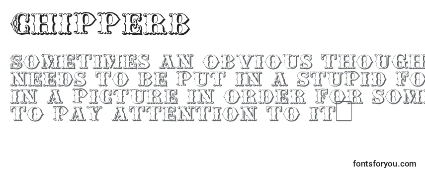 Review of the Chipperb Font