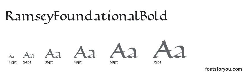 Размеры шрифта RamseyFoundationalBold