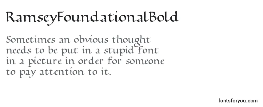 RamseyFoundationalBold-fontti