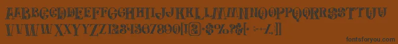 Jewelboldgrunge Font – Black Fonts on Brown Background