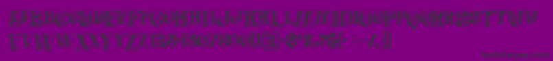 Jewelboldgrunge-fontti – mustat fontit violetilla taustalla