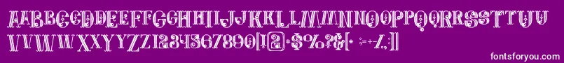 Jewelboldgrunge Font – White Fonts on Purple Background