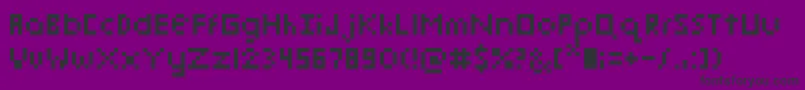 PixelmixMicro Font – Black Fonts on Purple Background