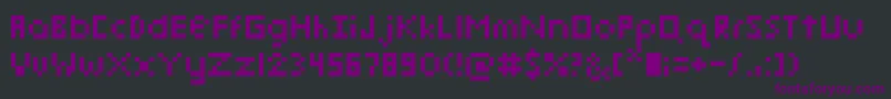 PixelmixMicro Font – Purple Fonts on Black Background