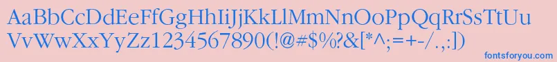 Agsaturdayc Font – Blue Fonts on Pink Background