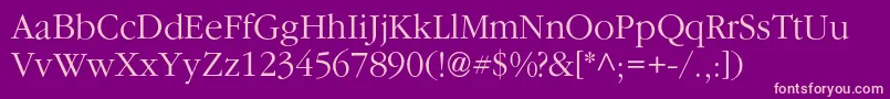 Agsaturdayc Font – Pink Fonts on Purple Background