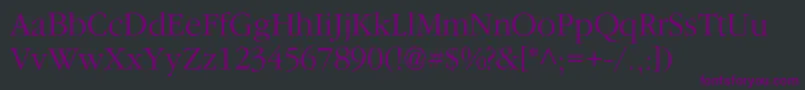 Agsaturdayc Font – Purple Fonts on Black Background
