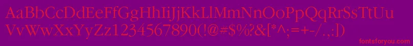 Agsaturdayc Font – Red Fonts on Purple Background