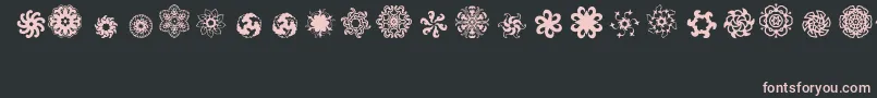 Ladoodles5 Font – Pink Fonts on Black Background