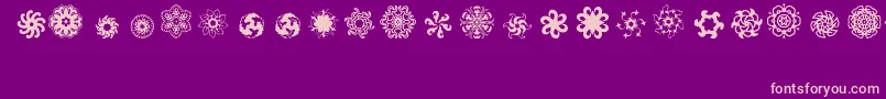 Ladoodles5 Font – Pink Fonts on Purple Background