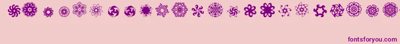 Ladoodles5 Font – Purple Fonts on Pink Background