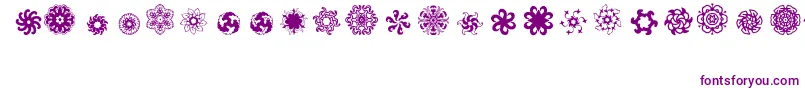 Ladoodles5 Font – Purple Fonts on White Background