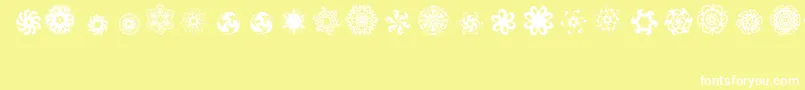 Ladoodles5 Font – White Fonts on Yellow Background