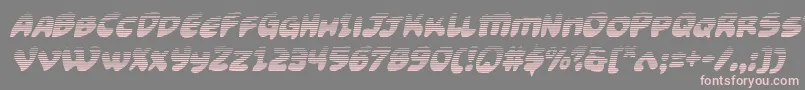Funnypagesgradital-Schriftart – Rosa Schriften auf grauem Hintergrund