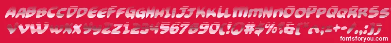 Funnypagesgradital Font – White Fonts on Red Background