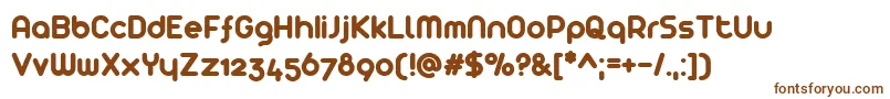 Шрифт Arista2.0 – коричневые шрифты на белом фоне