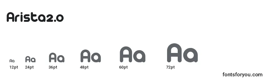 Arista2.0 Font Sizes