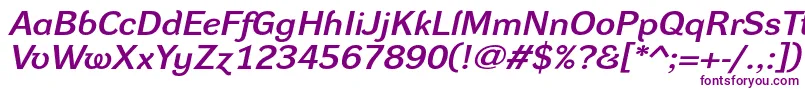 DynagroteskdxeItalic-fontti – violetit fontit