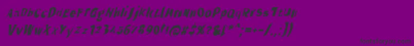 Throughtheblacknarita Font – Black Fonts on Purple Background