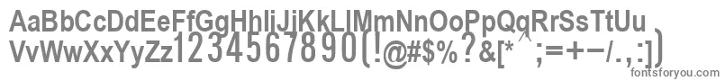 P112Semibold Font – Gray Fonts on White Background
